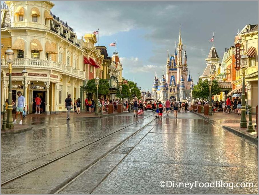What happens to the attractions during rain?