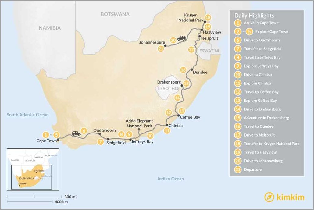Distance between Cape Town and Johannesburg Exploring the Journey