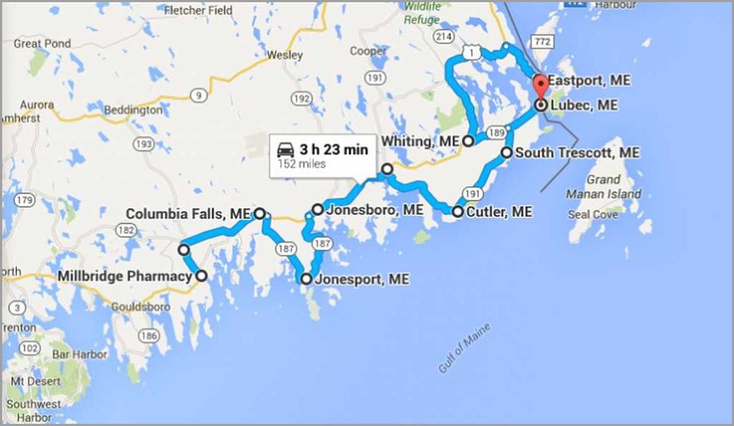 Distance to Maine