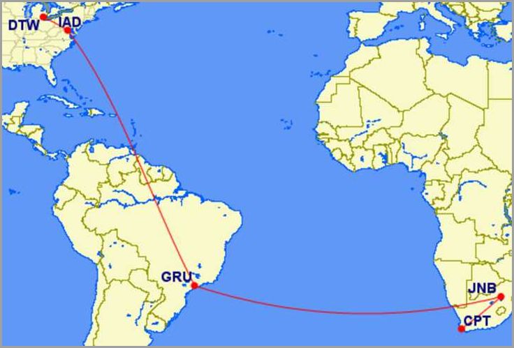 Route and Connecting Flights