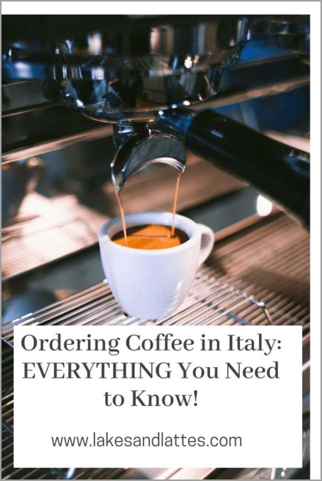 The Different Types of Italian Coffee