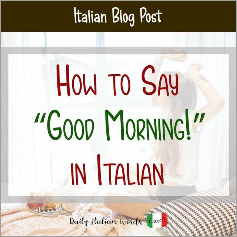 Italian Greetings