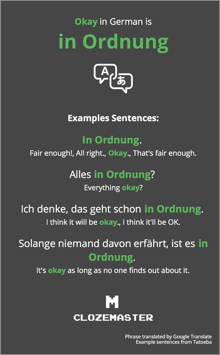 How to say okay in German A comprehensive guide