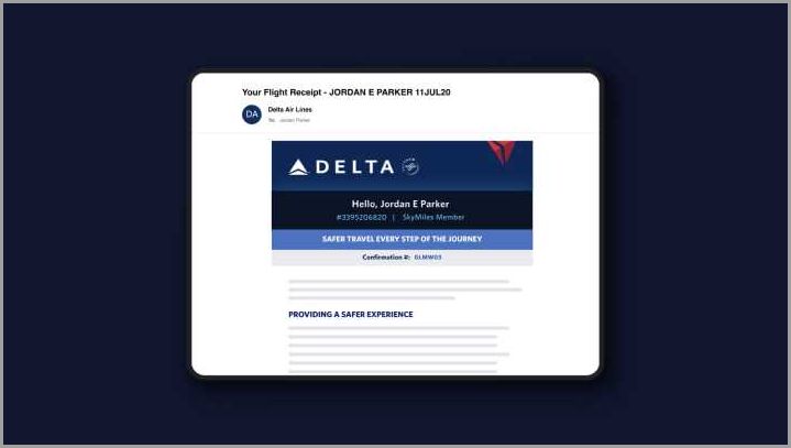 Step 2: Activating the Delta Meal Voucher